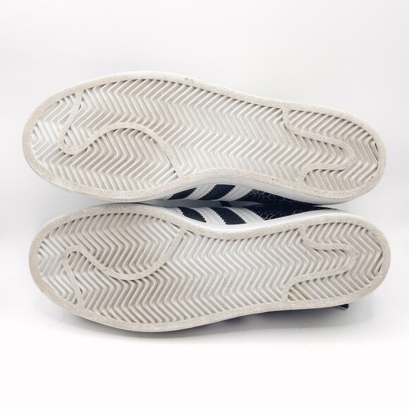 Adidas Superstar Sneakers Black White Animal Print Size 8 Streetwear Retro - Picture 7 of 8